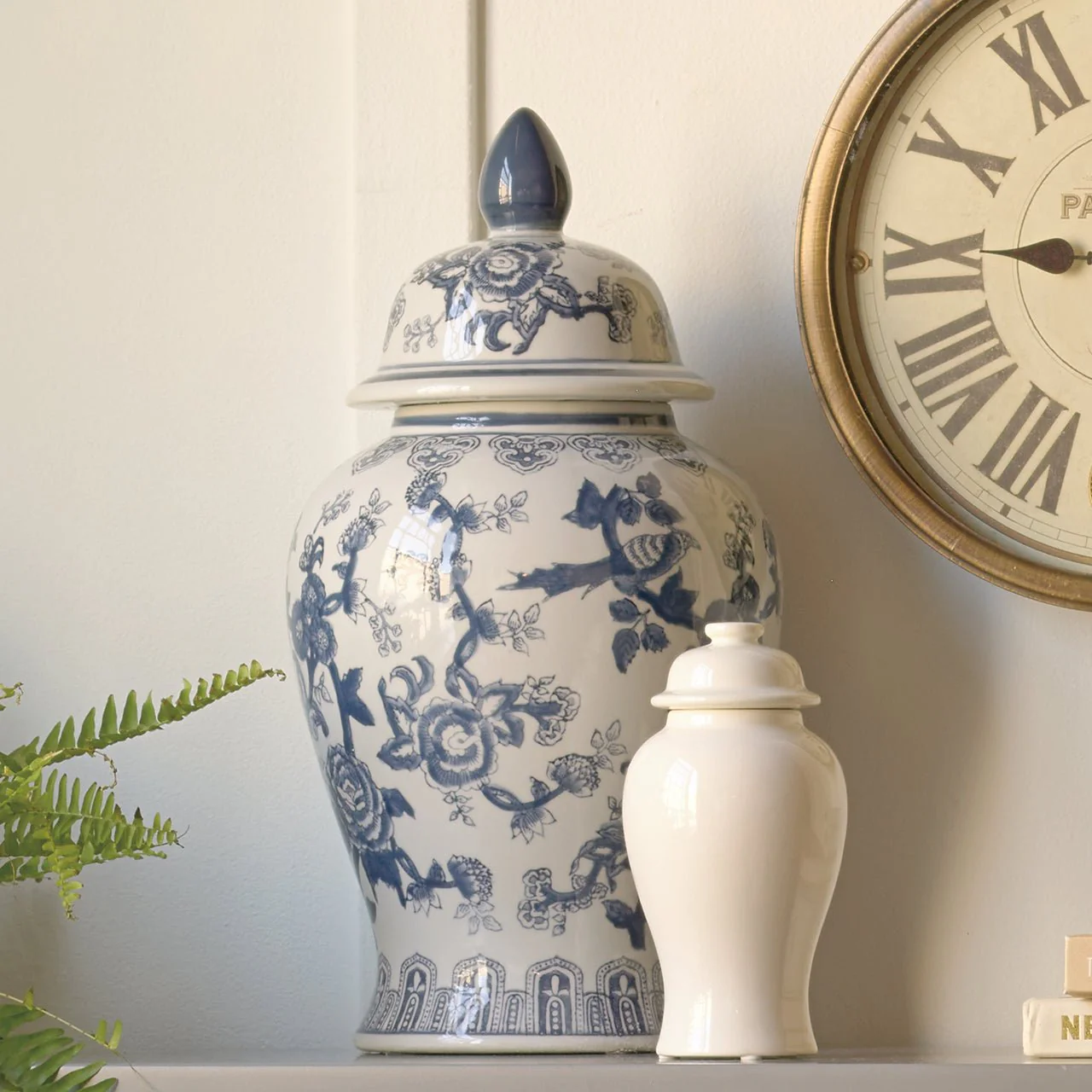 Birds & Blooms Porcelain Ginger Jar - Image 3