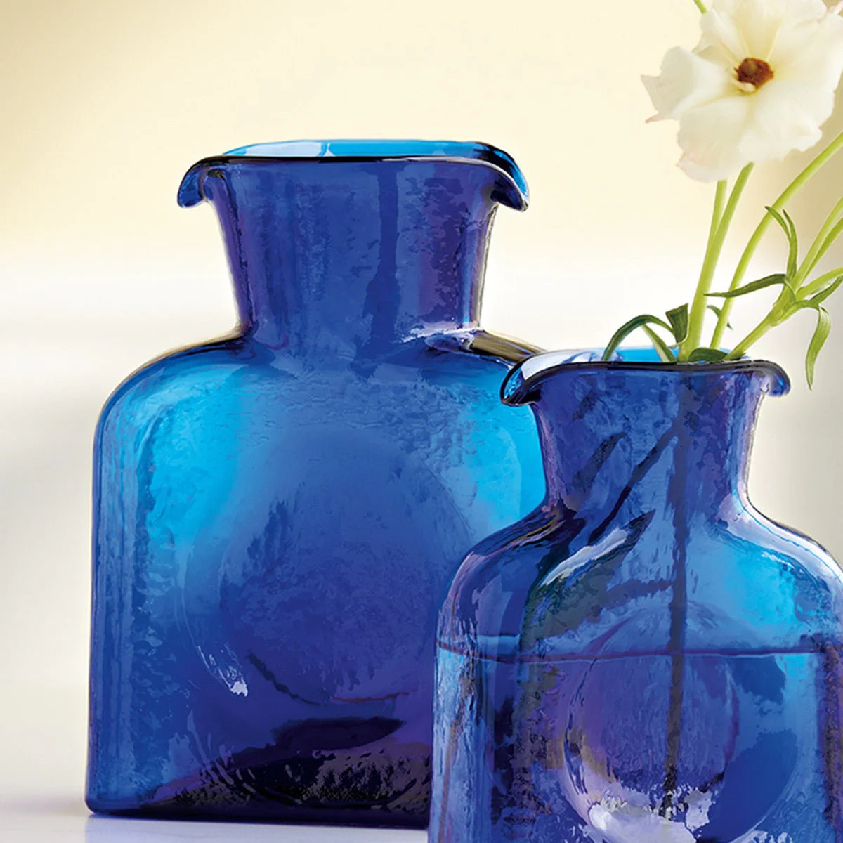 Blenko Cobalt Blue Glass Pitcher - Image 3