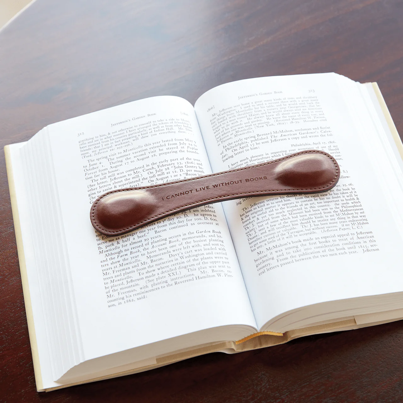 Monticello Book Quote Leather Book Weight - Image 4