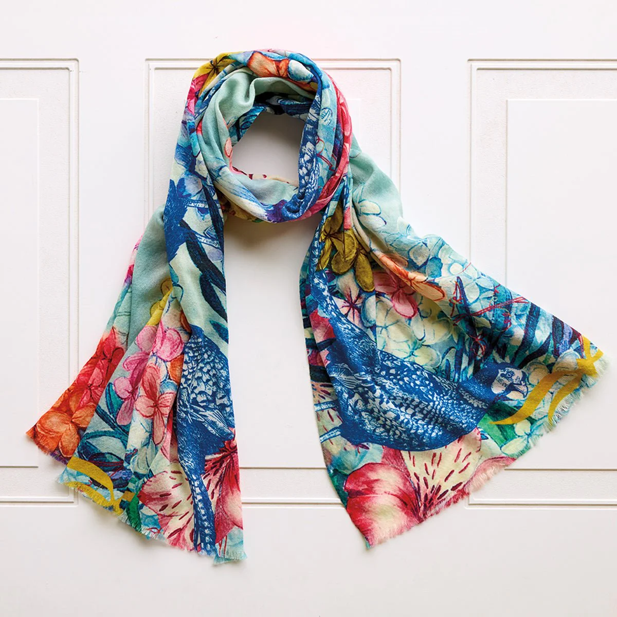 Monticello Cashmere Pheasant Scarf - Image 4